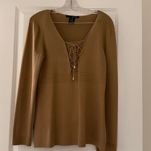 Willi Smith Tan Knit tunic